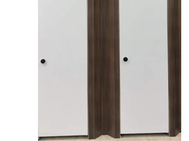 深橡木色搭白色門板-鉆石款衛(wèi)生間隔斷